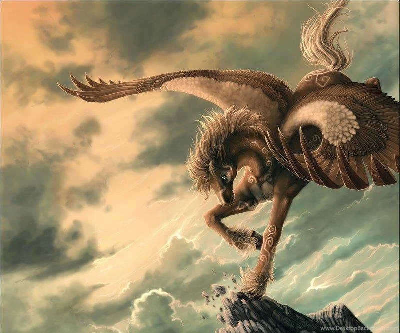 FANTASY FLYING HORSE WALLPAPER (
