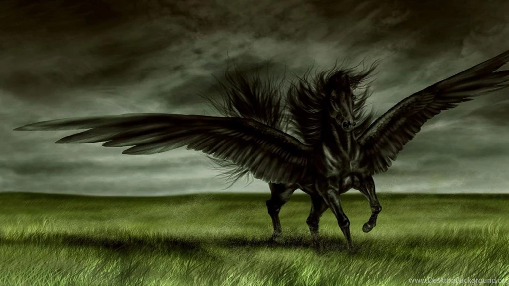 Wallpapers Fantasy Horse Free Widescreen Hd Fantast Dark 1366x768 ...