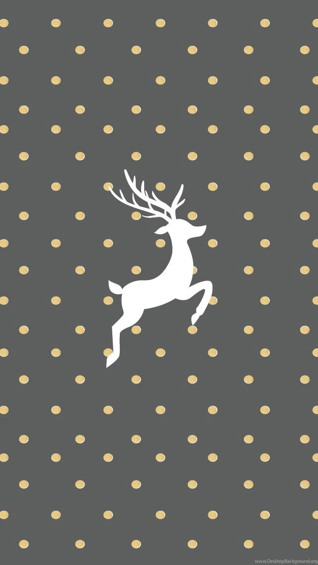 Gold And Grey Free Christmas iPhone Wallpapers