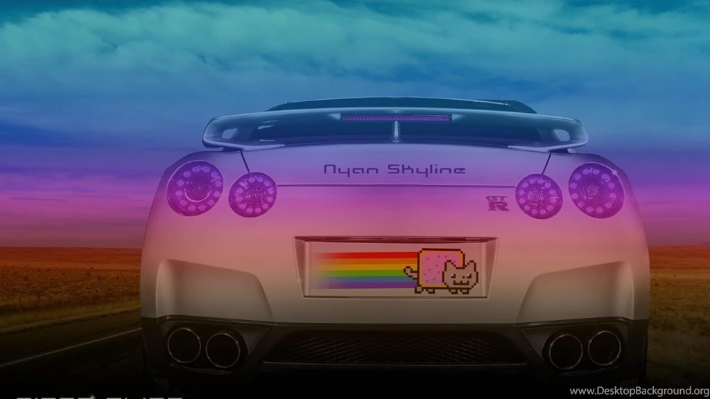 Skylines Nyan Cat Photomanipulation Nissan Skyline R35 Gt r ...