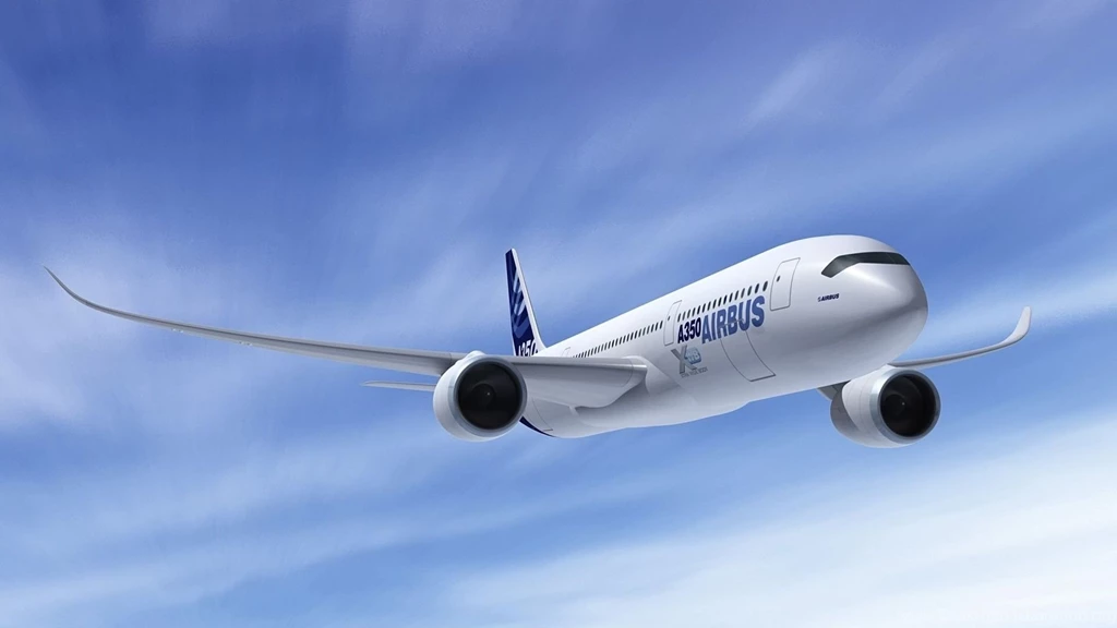 Download Airbus Aircraft Plane Alone In Air Flying Skies Free HD ...