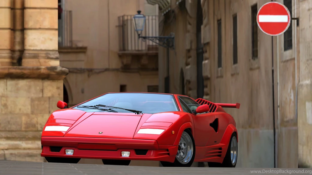 White Lamborghini Countach Wallpapers Image