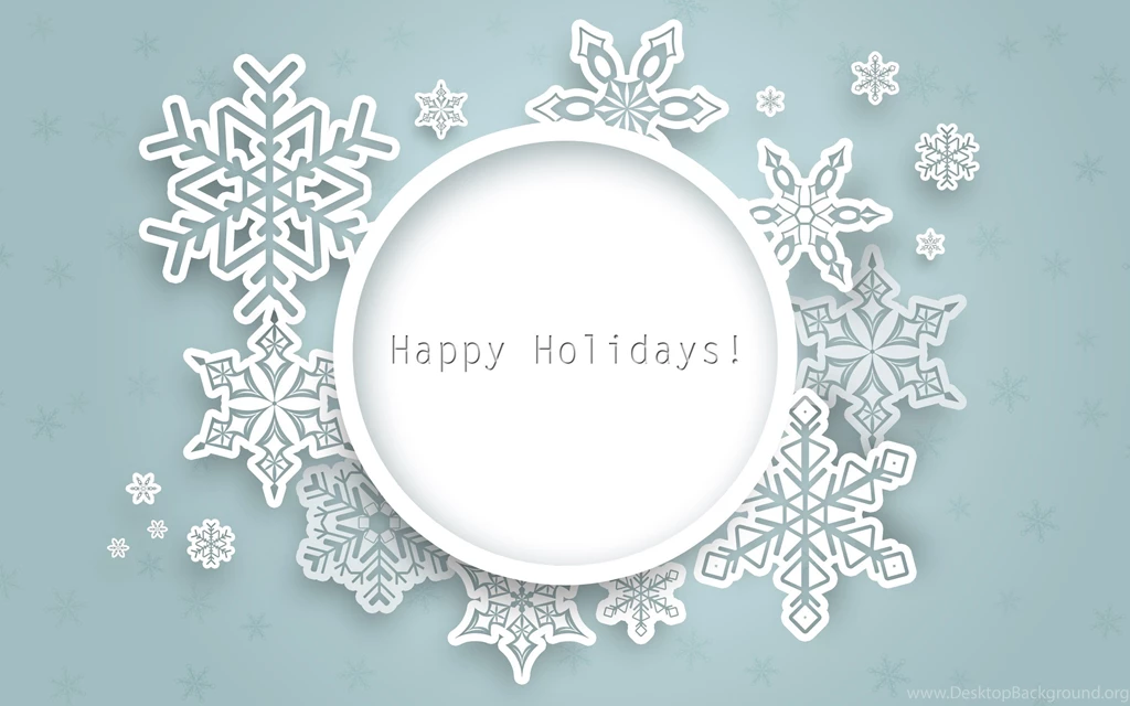 Holidays Happy Holidays Merry Christmas Snowflake Wallpapers ...