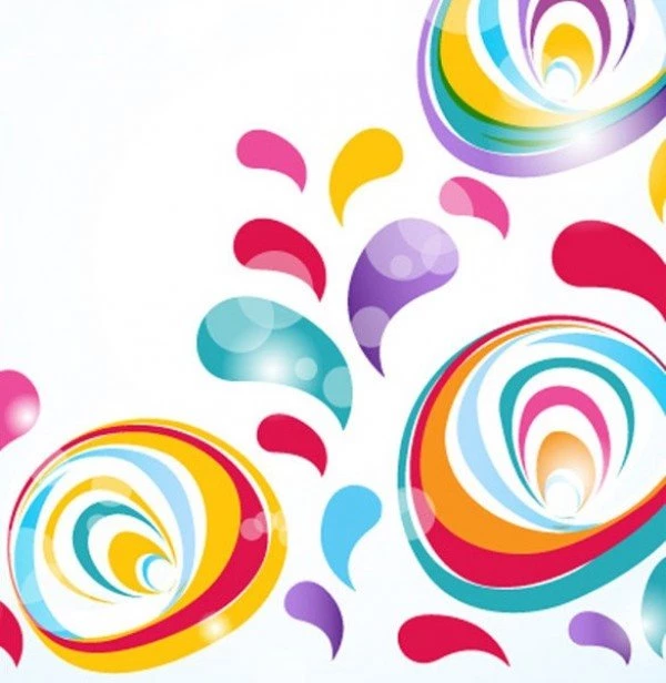 Colorful Abstract Shapes Vector Backgrounds Backgrounds Free Download