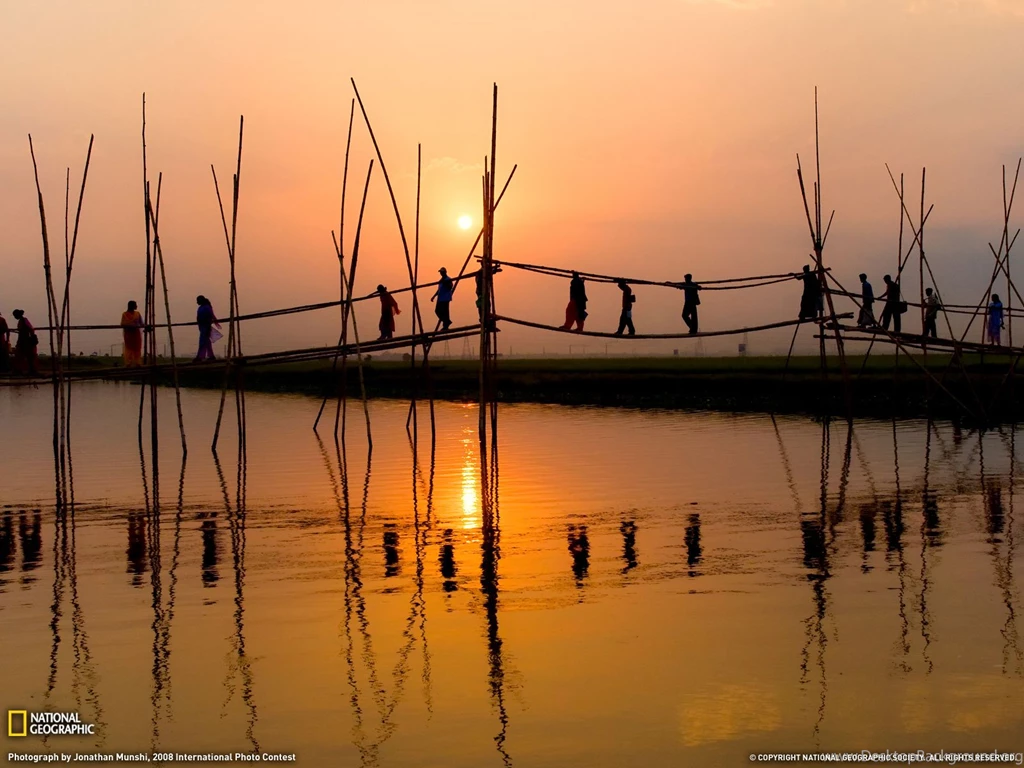 Bamboo Bridge Photo, Bangladesh Wallpapers National Geographic ...