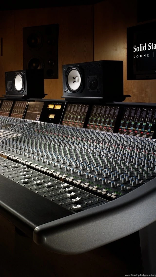 Download Wallpapers 640x1136 Sound Recording, Studio, Equipment ...