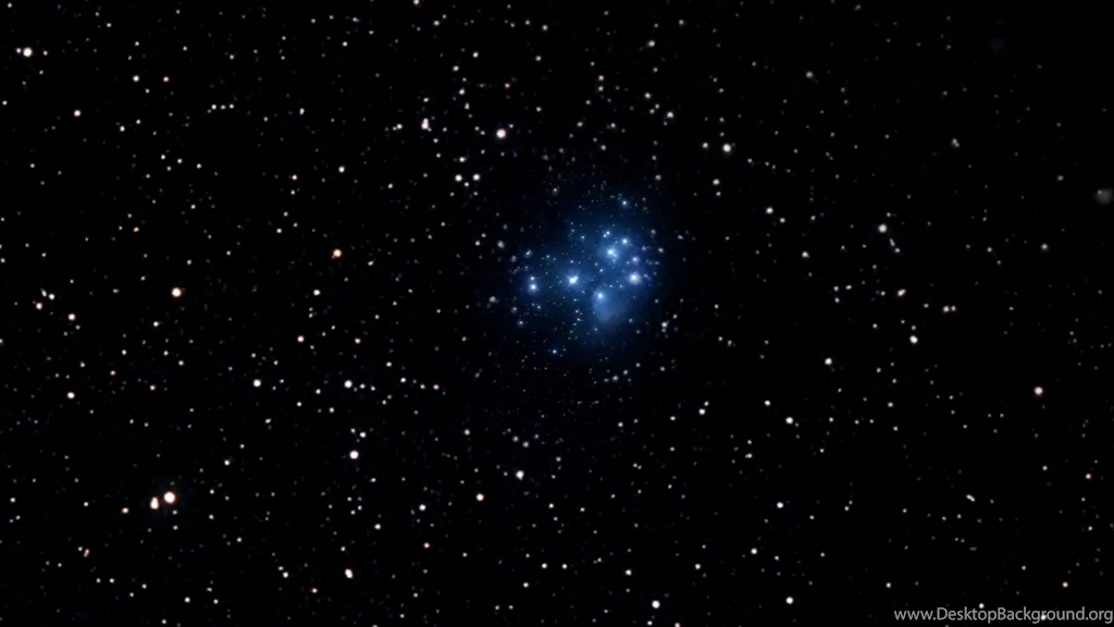 Amber Filter Pleiades Star Cluster Pics About Space