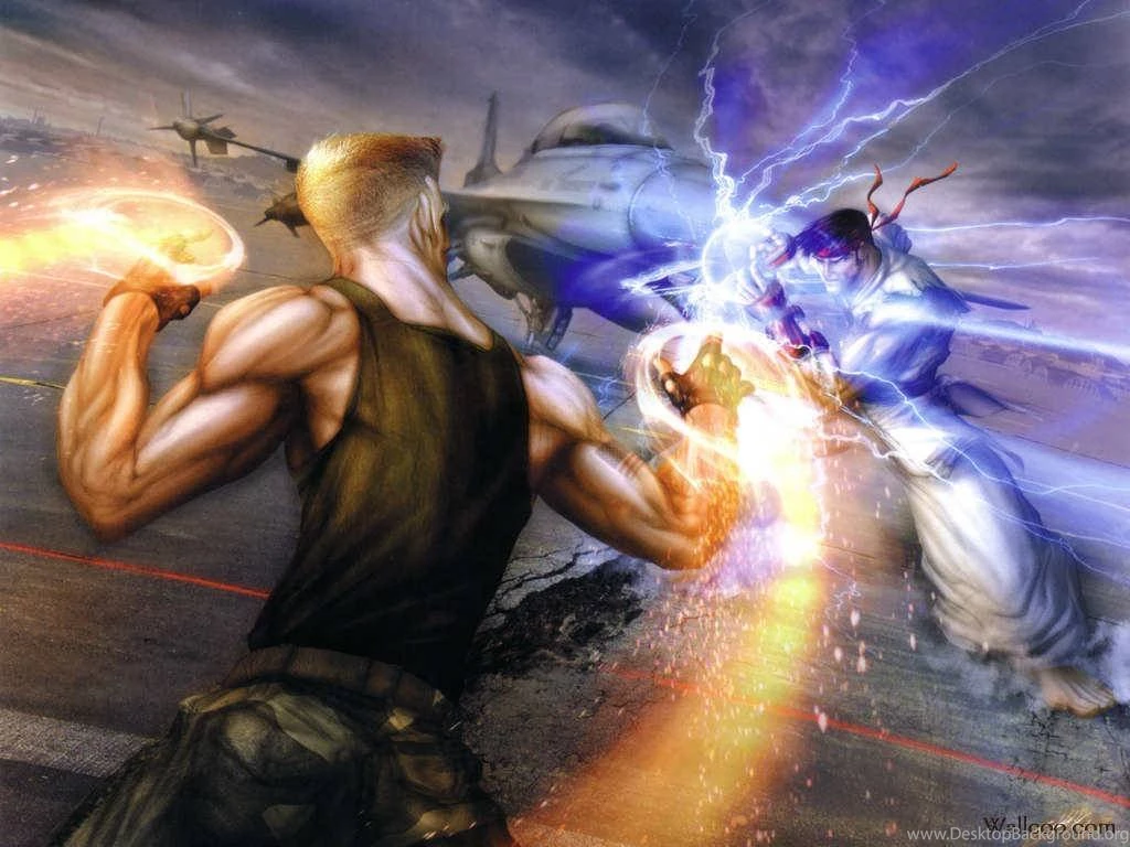 Amazing Street Fighter Artbook Guile And Ryu Street Fighter ...