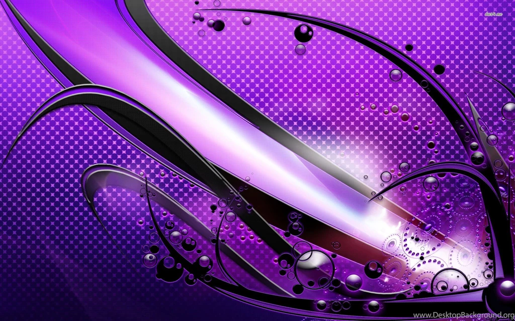 Purple Waves And Bubbles Wallpapers Abstract Wallpapers