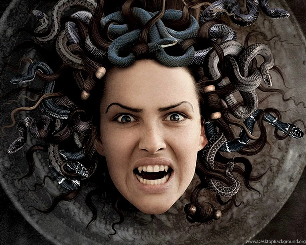 The Face Of Medusa Wallpapers   WallpaperFav.com