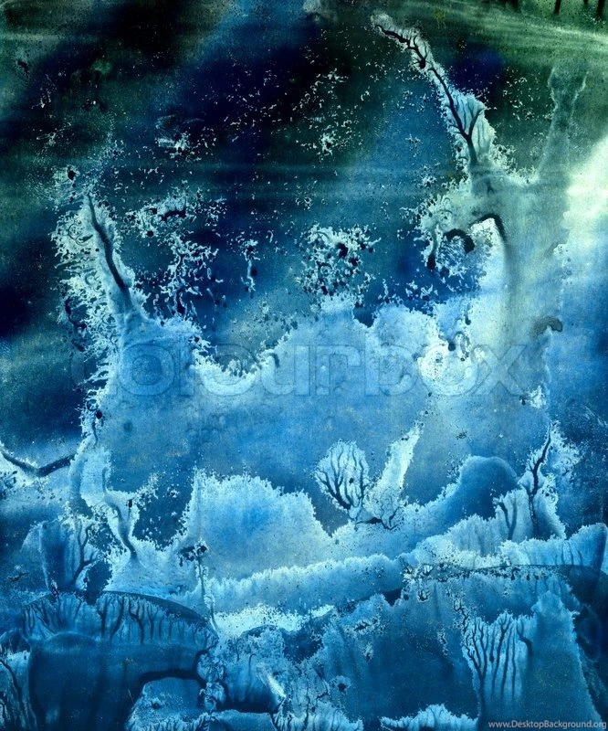 Mystical Watercolor Backgrounds With A Surreal Landscape