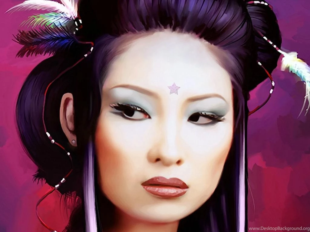 PRETTY GEISHA WALLPAPER   (