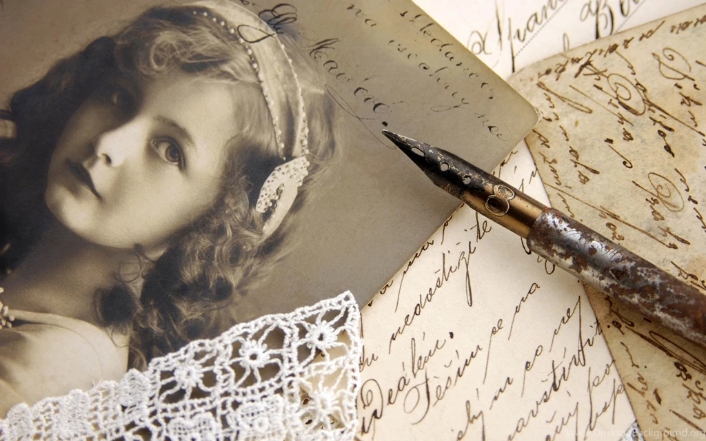 Photo Writing Pen Lace Vintage Style Bokeh Mood Retro Wallpapers ...