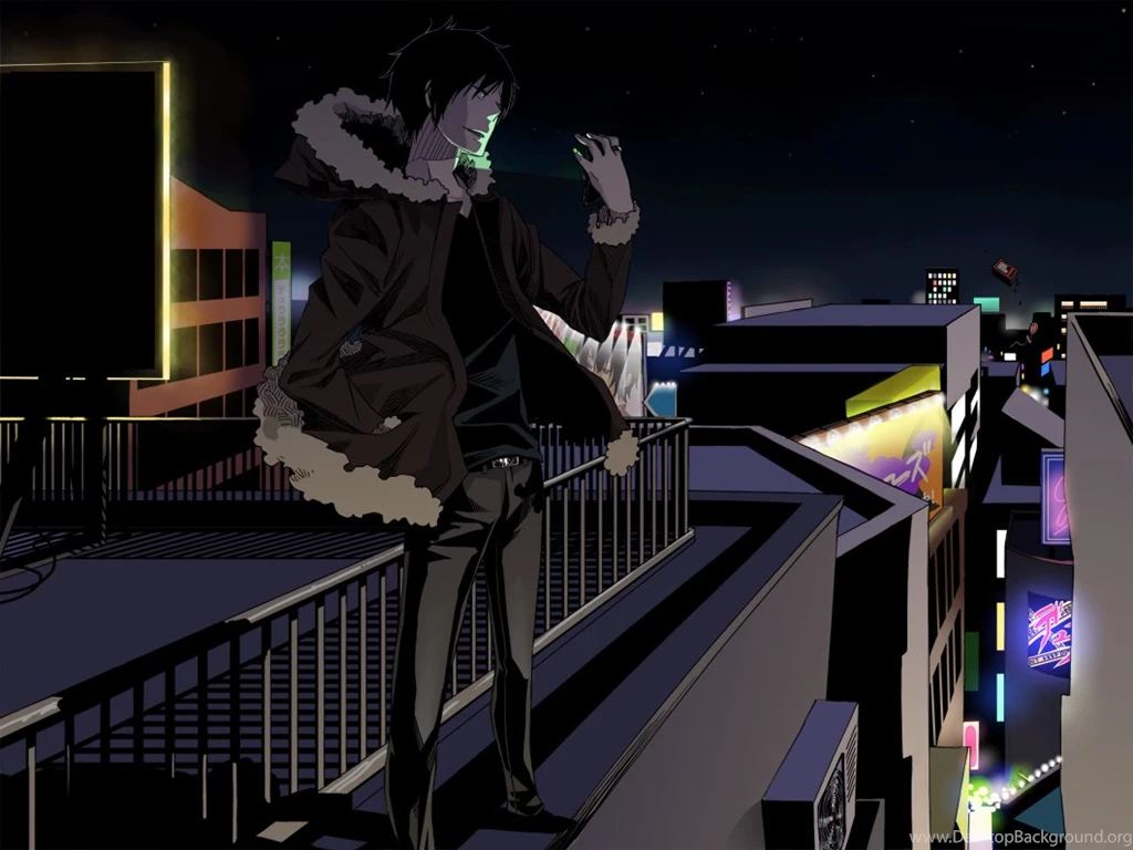 Durarara!! Rooftops Orihara Izaya Anime Boys Fresh New HD ...