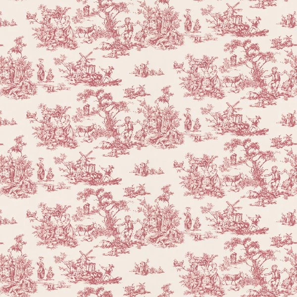 Brewster Red Inviting Toile Wallpapers   15464462   Overstock.com ...