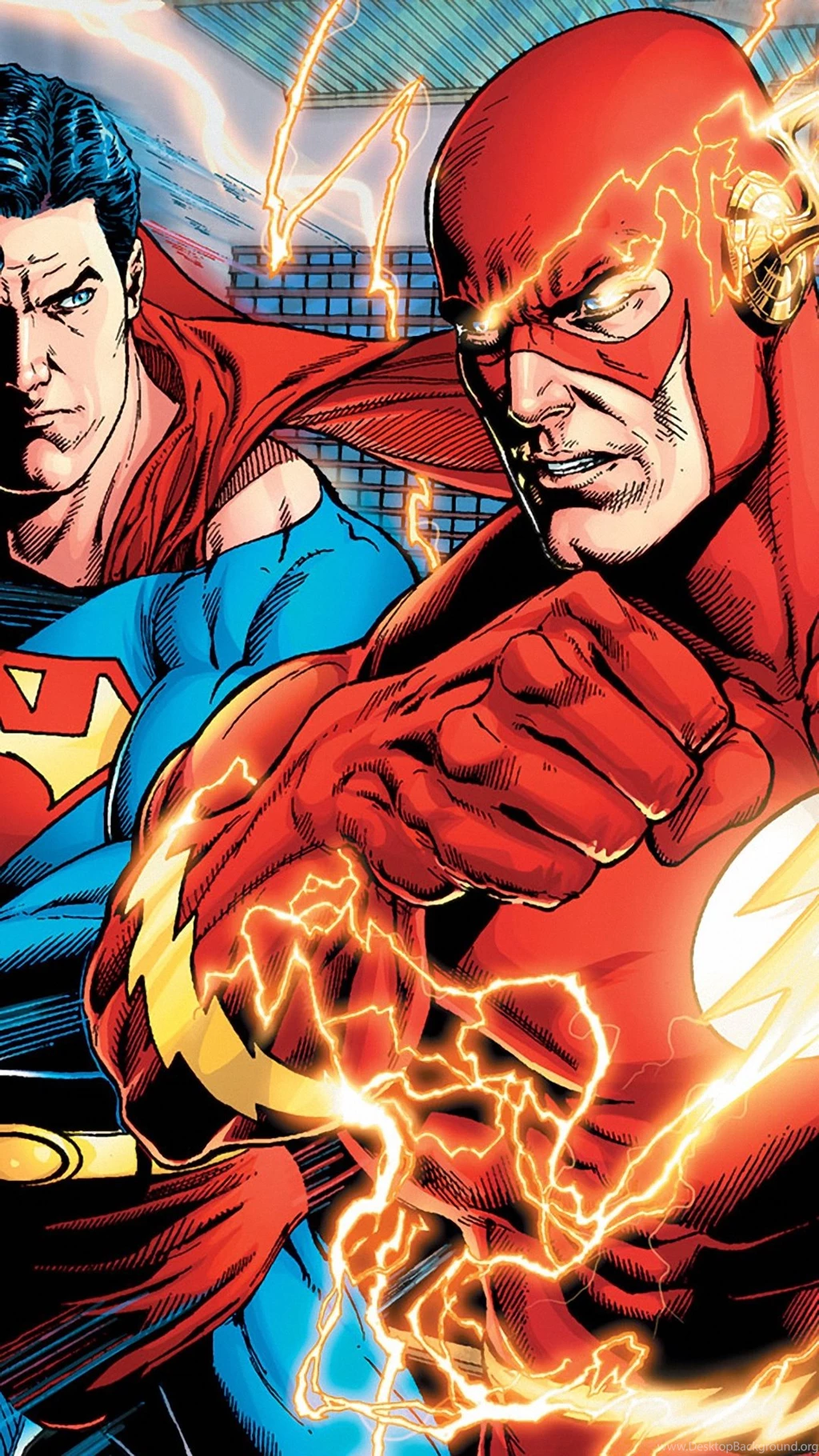 Superman & Flash Samsung Galaxy Note 3 Wallpapers HD 1080x1920