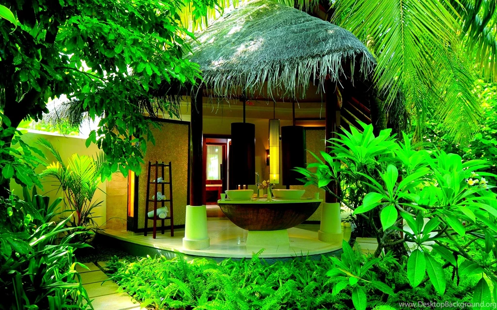 Beautiful Small Houses Wallpapers With Natural Green Plant Idea ...