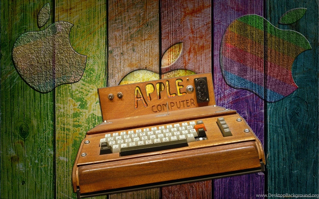 Wallpapers Wooden Table Wood Old Apple Inc Mac Typewriters Apples ...