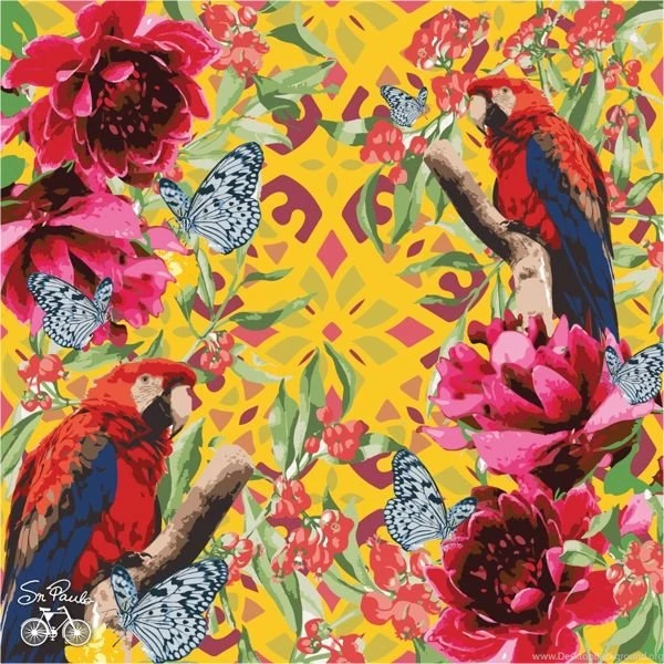 Jessica Aquino, Pattern, Tropical, Wallpaper,