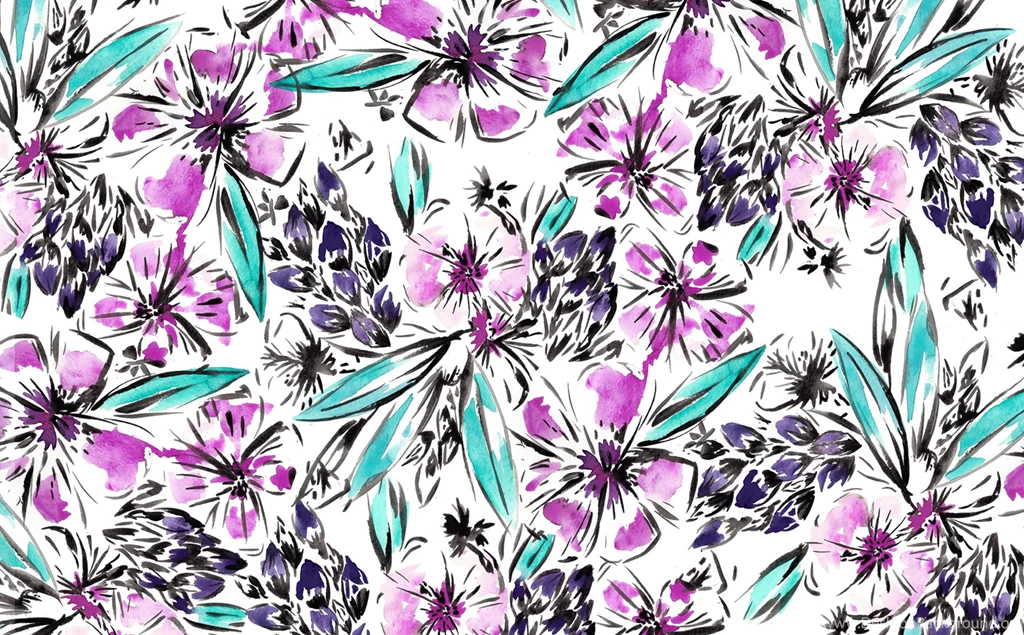 August Tropical Floral Wallpapers