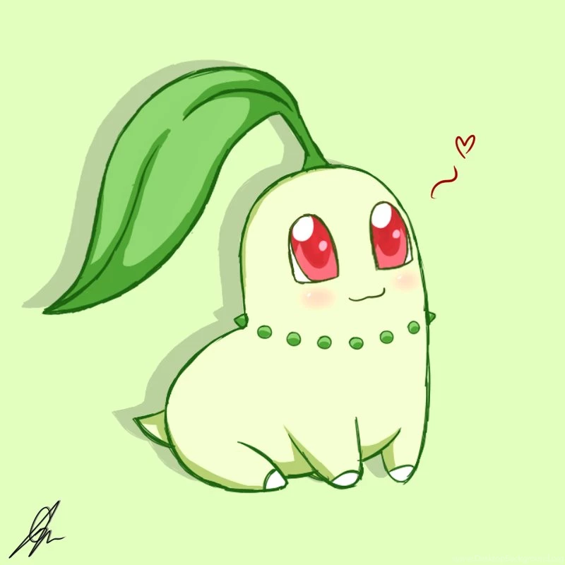 152 Chikorita (01) By AdfpF1 On DeviantArt