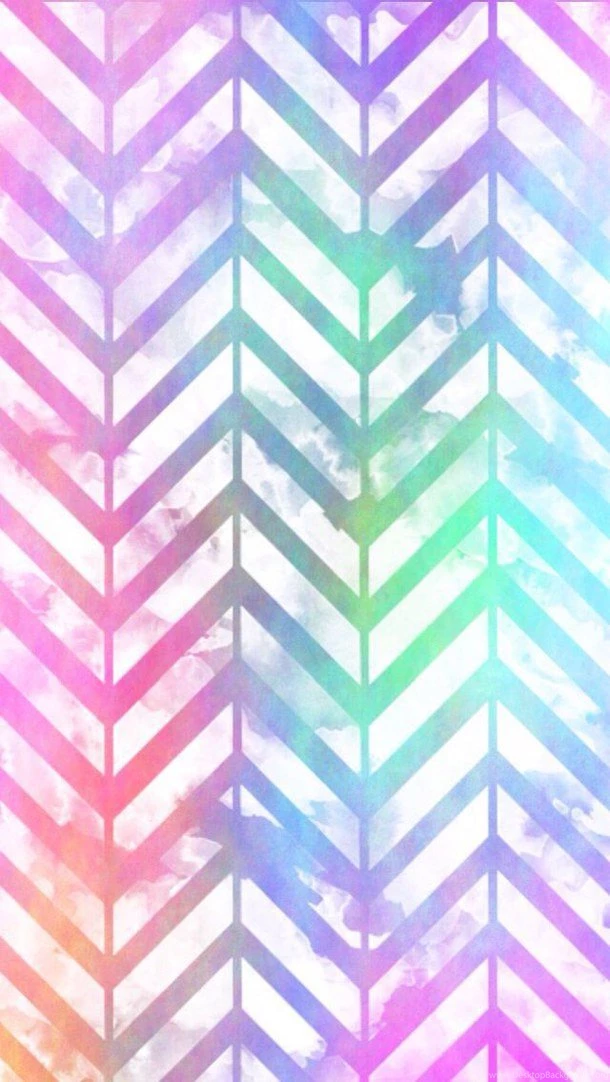 Pastel Rainbow Distressed Chevron Wallpapers Image
