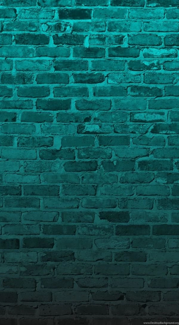 iPhone Backgrounds Bricks Aqua Teal Turquoise