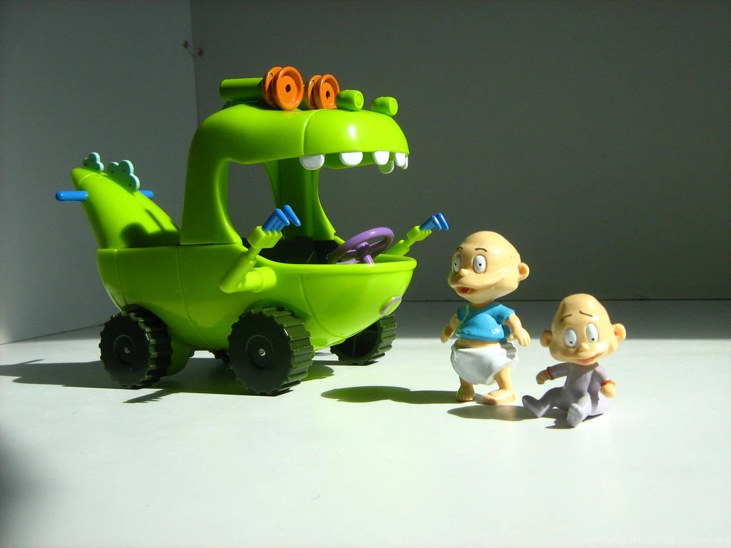 The Rugrats Movie Reptar Wagon Toy And Tommy And Dil Pickles Toy ...