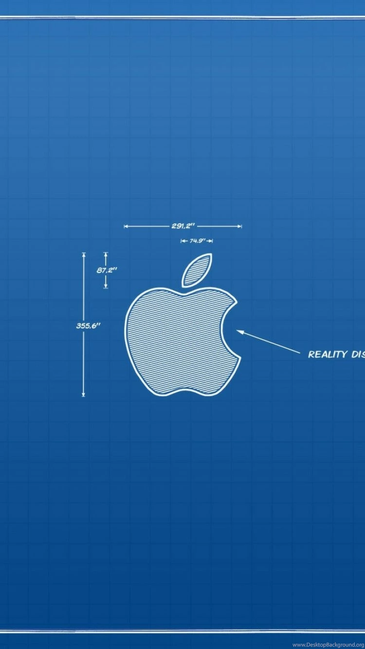 Download Wallpapers 750x1334 Apple, White, Blue, Blueprint iPhone 6 ...