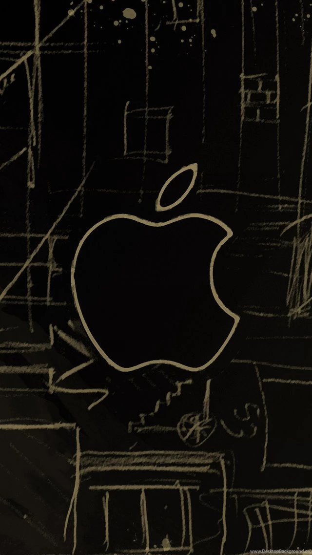 Apple Sketch iPhone 5 Wallpapers (640x1136)