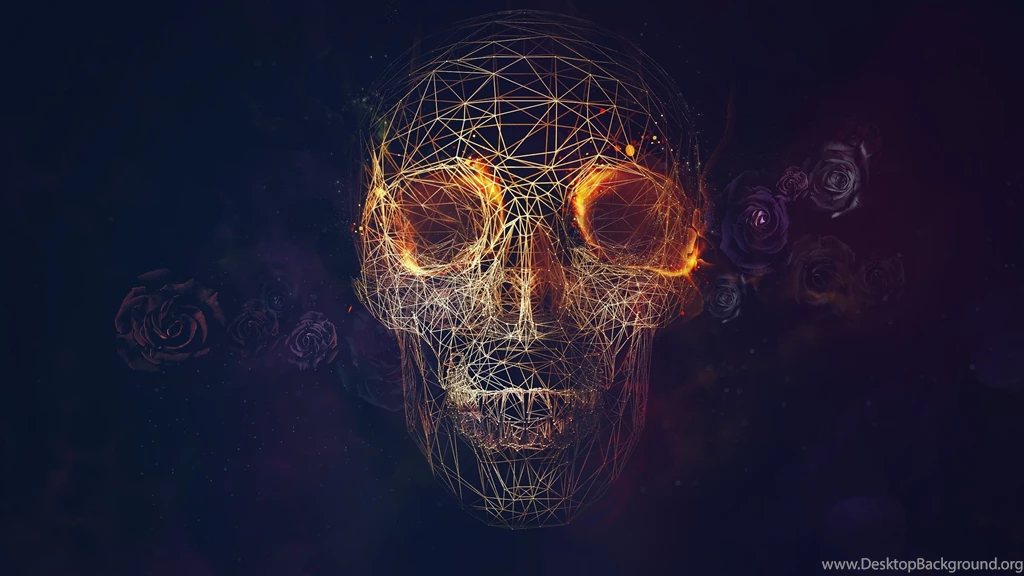 Geometric Lines Skull Wallpapers   DigitalArt.io
