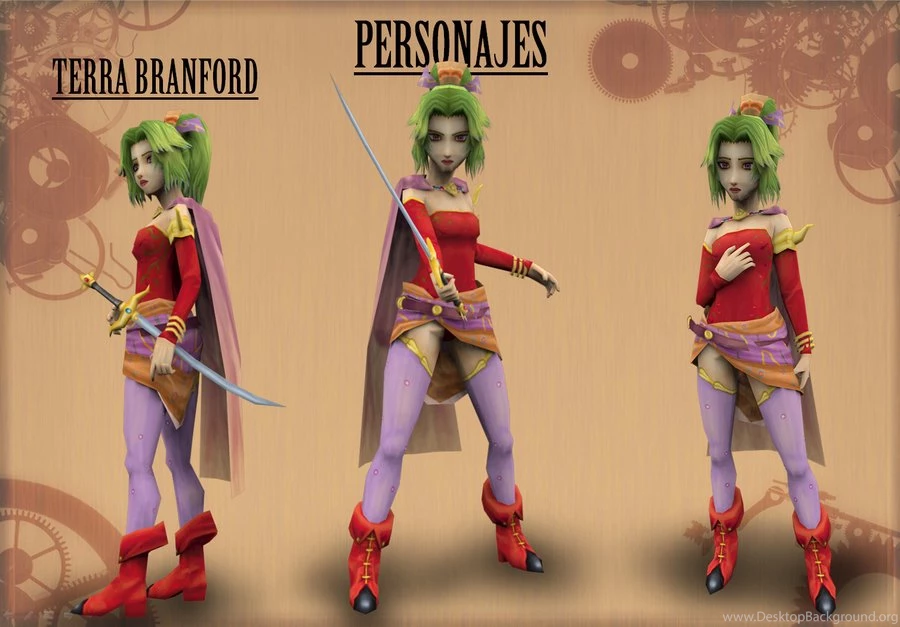 FFVI Locke 3D Low Poly By KuroiKumo Templar On DeviantArt