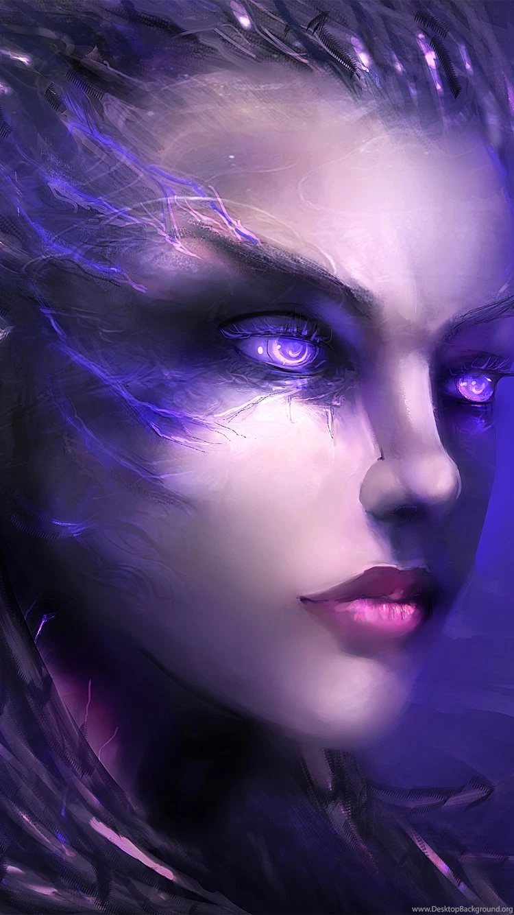 Download Wallpapers 750x1334 Starcraft 2, Sarah Kerrigan, Art, Face ...