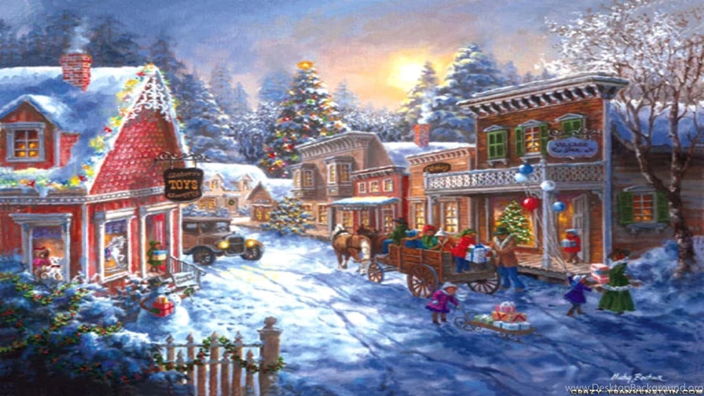 Christmas Scenery Backgrounds   Wallpapers Cave