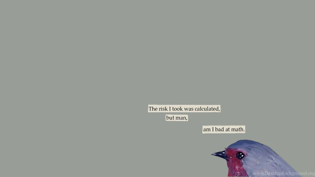 The Risk I Took Was Calculated, But Man, Am I Bad At Math ...