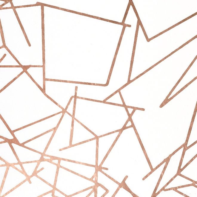 Angles Wallpapers Copper Rose White