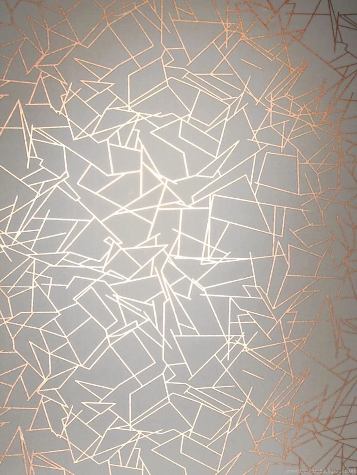 Angles Copper Rose / White Wallpapers By Erica Wakerly