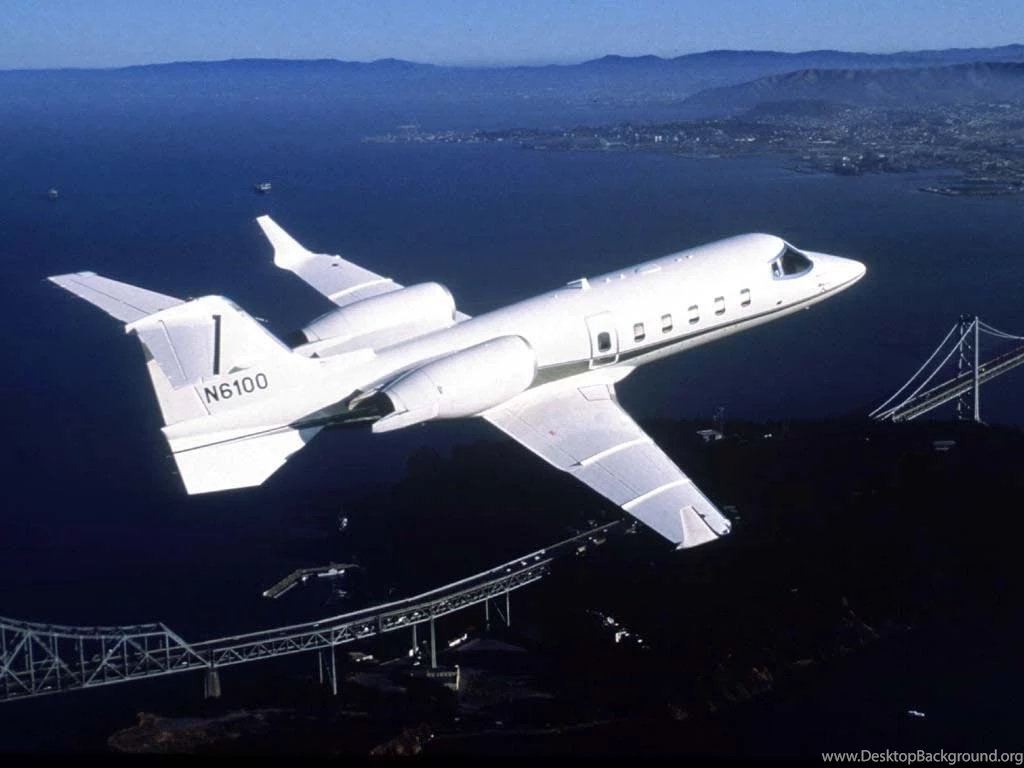 LEARJET AEROPLANE N6100 HD WALLPAPER (