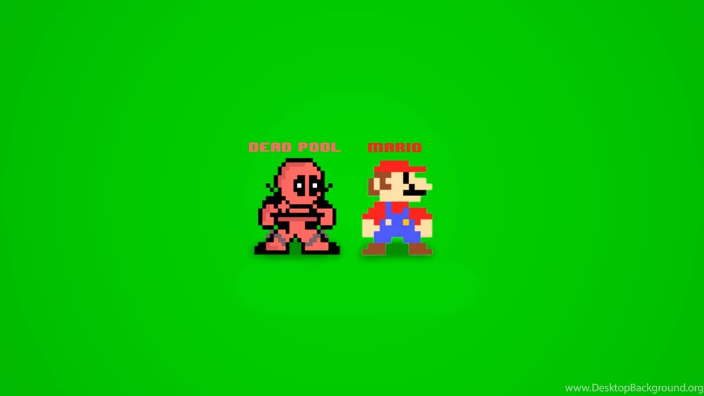 Deadpool And Mario 8bit By Binary Map On DeviantArt