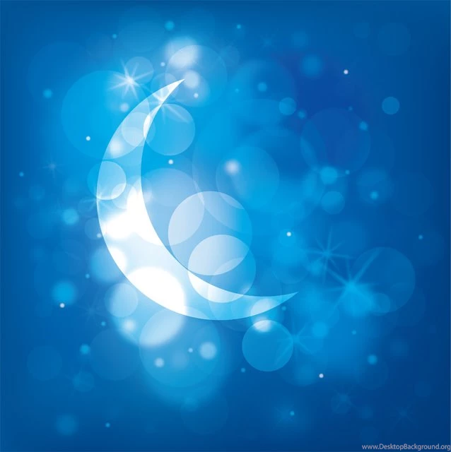 Moonlight Night Blue Backgrounds Free Vector