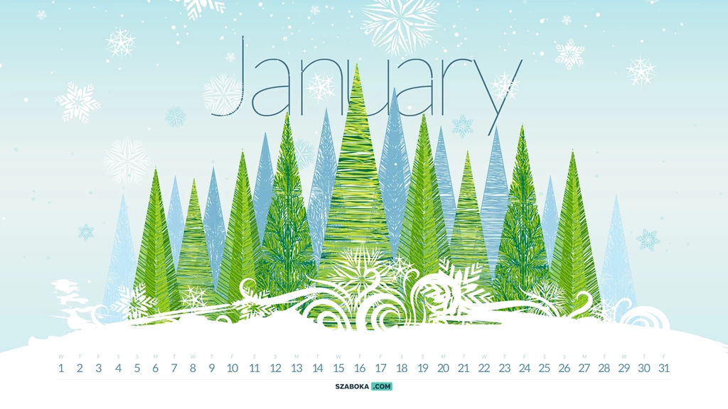 Wallpapers Calendar – January 2014 Szaboka.com Szaboka.com
