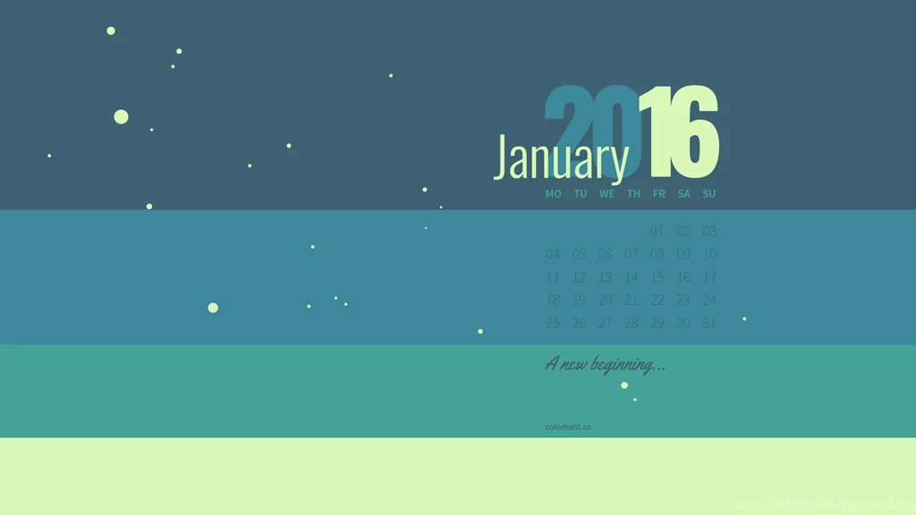January Color Palette Wallpapers