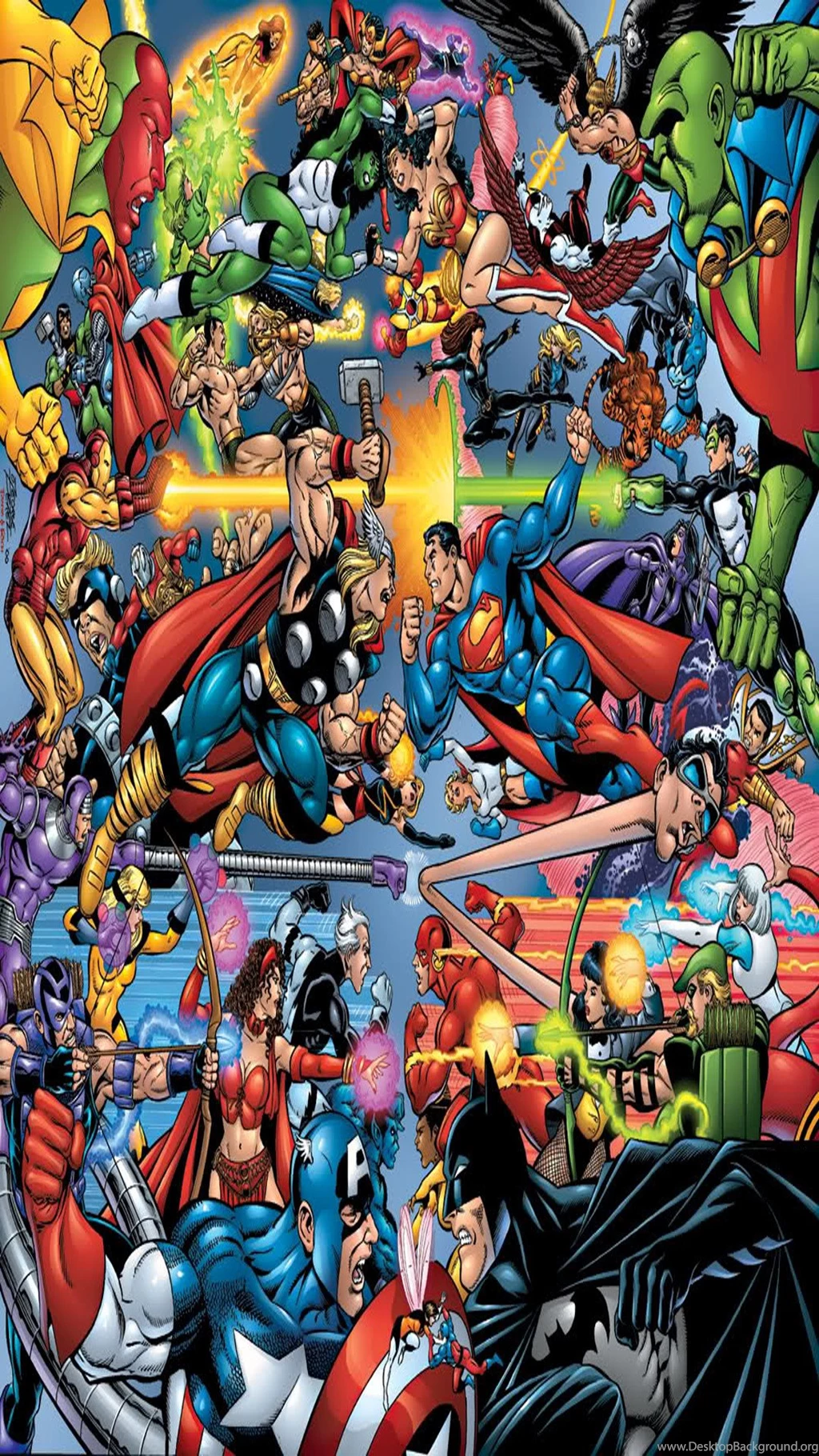 Marvel Vs. DC Galaxy S5 Wallpapers (1080x1920)