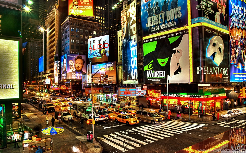 Street Advertising In New York Wallpapers Full HD [3840x2400 ...