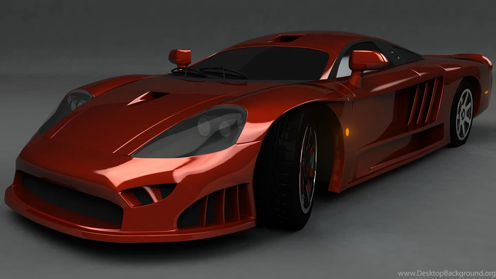 Saleen S7 HD Best Wallpaper Dark Red Car Color