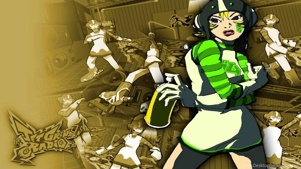 JET SET RADIO Action Platform Sports Grind Sega Anime Game (23 ...