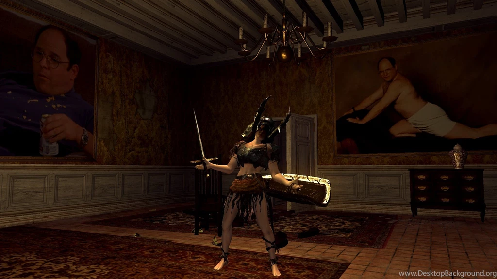 George Costanza Paintings In Anor Londo At Dark Souls Nexus Mods ...