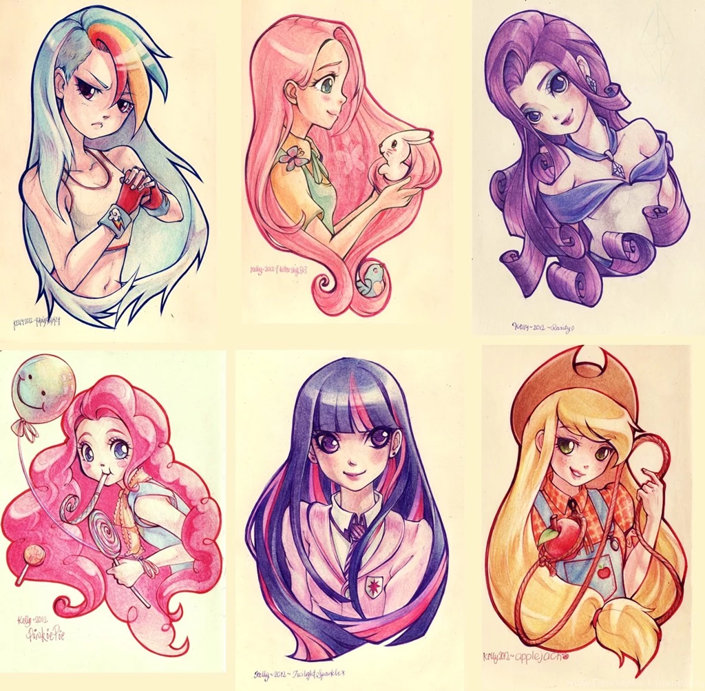 My Little Pony Anime 2 Cartoon Wallpapers For PC Cartoons Wallpapers