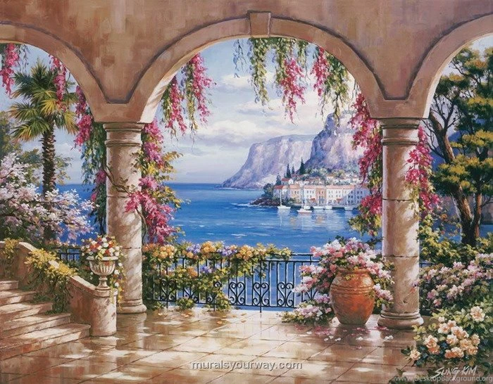 Italian Tuscan Wall Mural Wallpapers Mural Ideas 16289