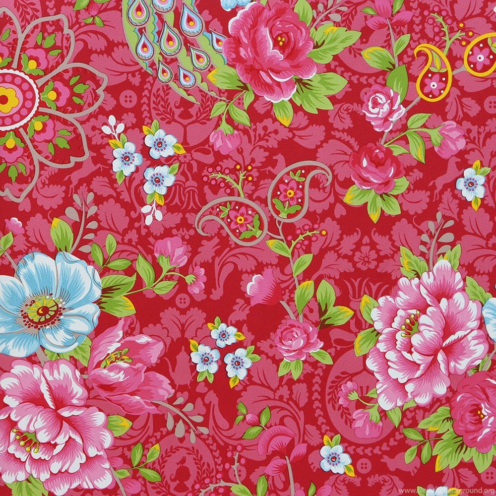 Pip Studio Flowers In The Mix Wallpapers 313055 Red At Amara